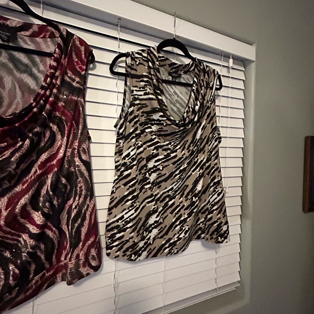 2/$24 Alfani Woman plus size 2x sleeveless blouses